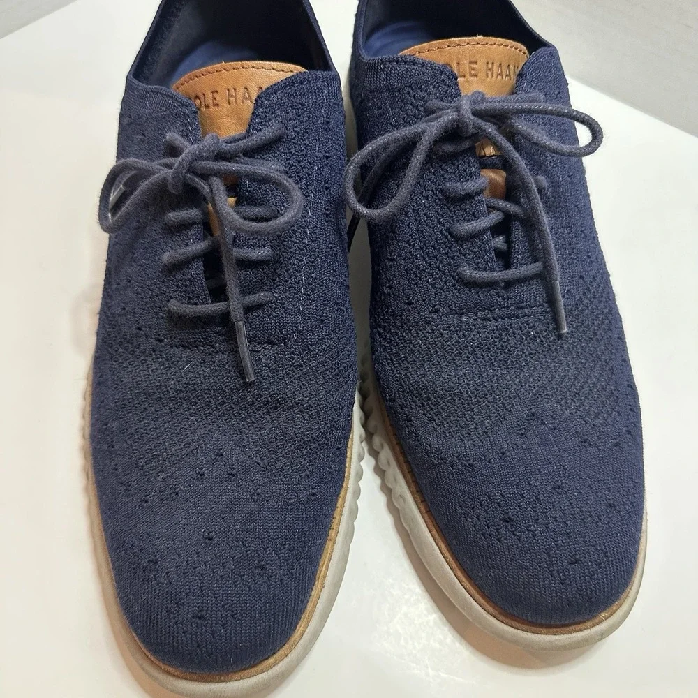 Cole Haan‎ 2 Zero Grand Mens Dress Casual Shoes. Navy Mesh Top Size 9M C27569